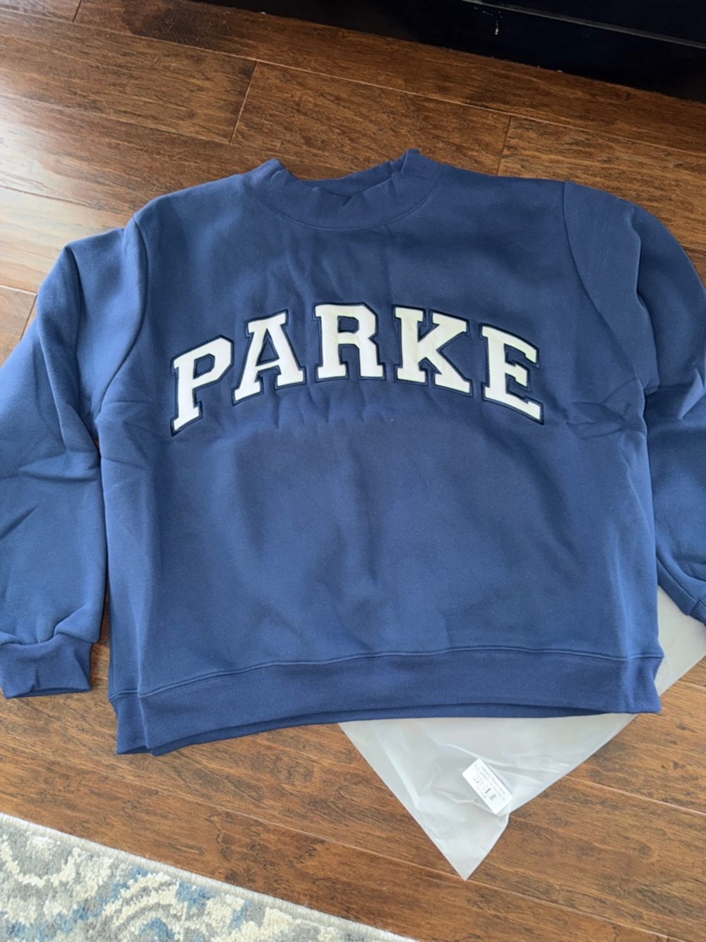 PARKE Navy Crewneck